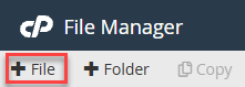 File Manager - New File