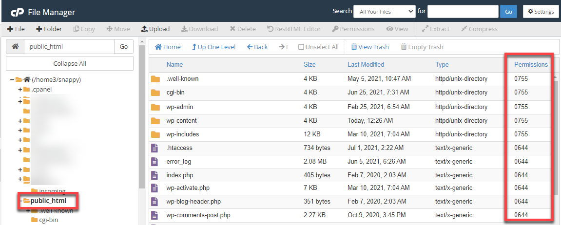 cpanel-show-hidden-folders