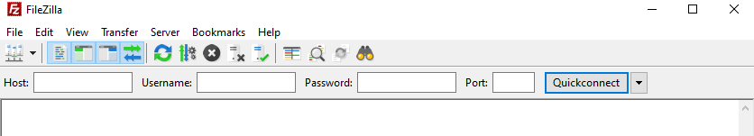 FileZilla - Menu
