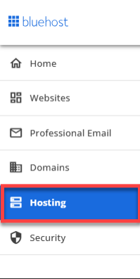 hosting tab