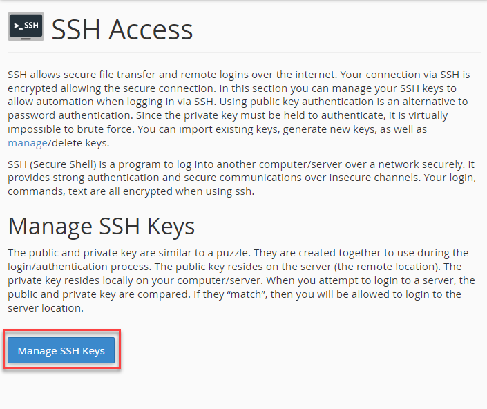 SSH Access Bluehost Support
