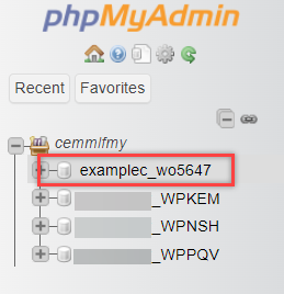 php-my-admin-example-database