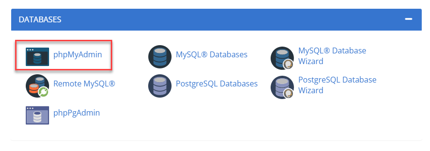 databases-php-my-admin