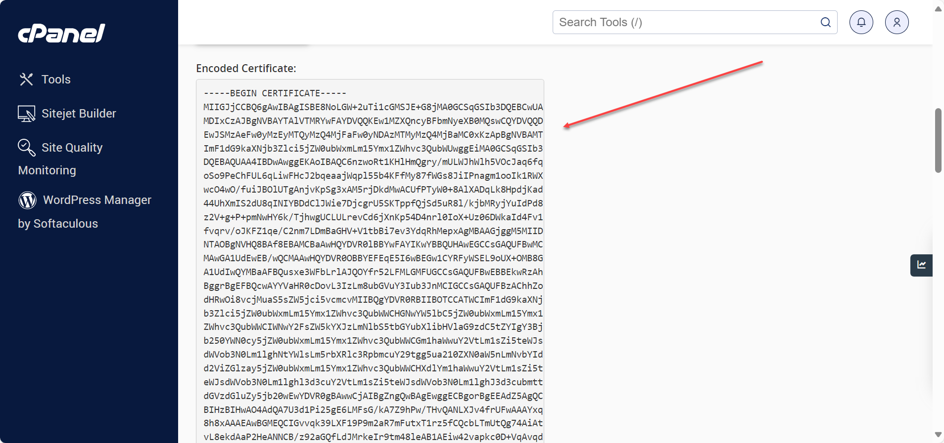 Encoded certificate