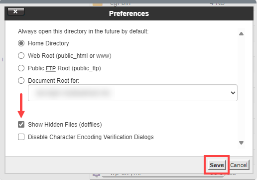 Show Hidden Files