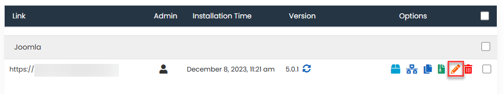 Softaculous - Edit Script Install