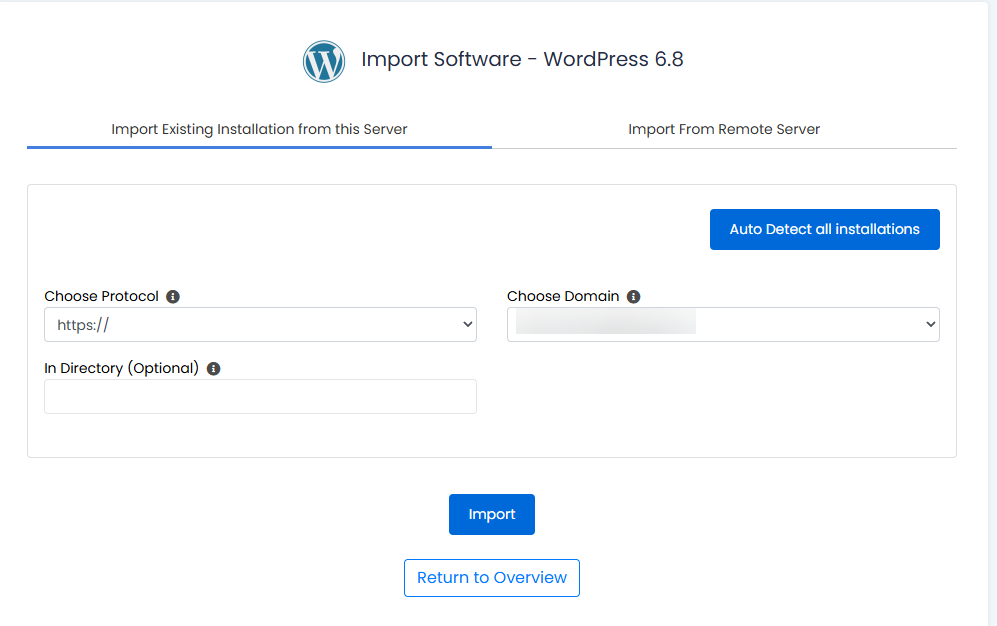 public_html installation