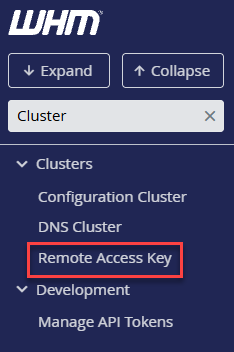 Bluehost Remote Access Key