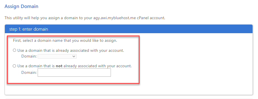 Legacy-domain-assign-shortcut-choose-assign-domain1