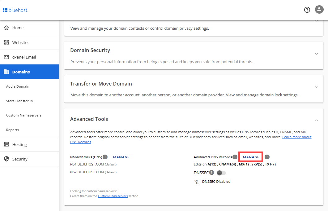 Advanced Tools manage