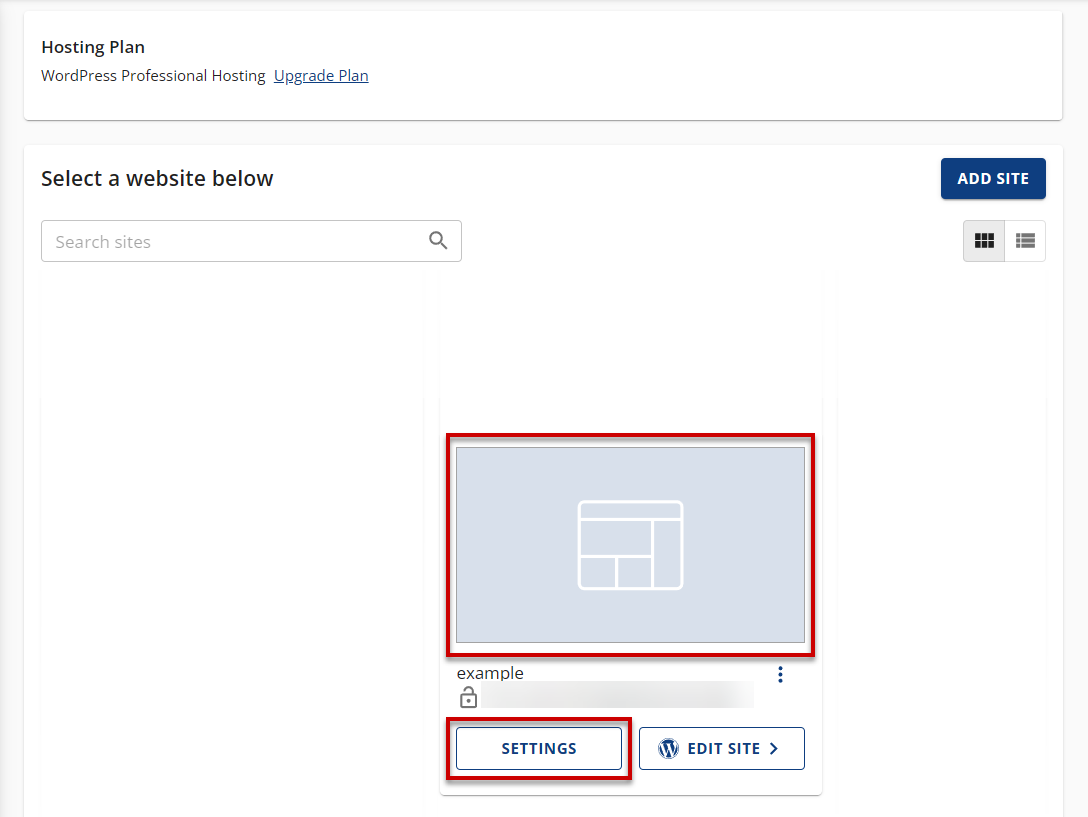 add sites button follow prompts then add and link domain name