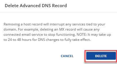 delete button