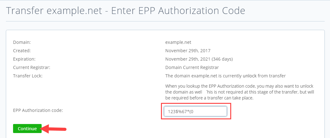 domain-authorization-code