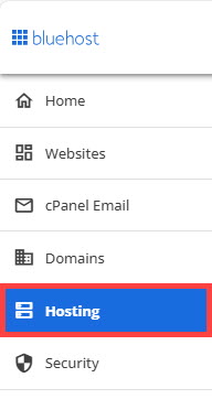 Hosting tab