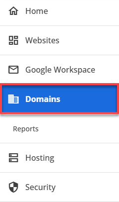 Bluehost Account Manager Domains Tab