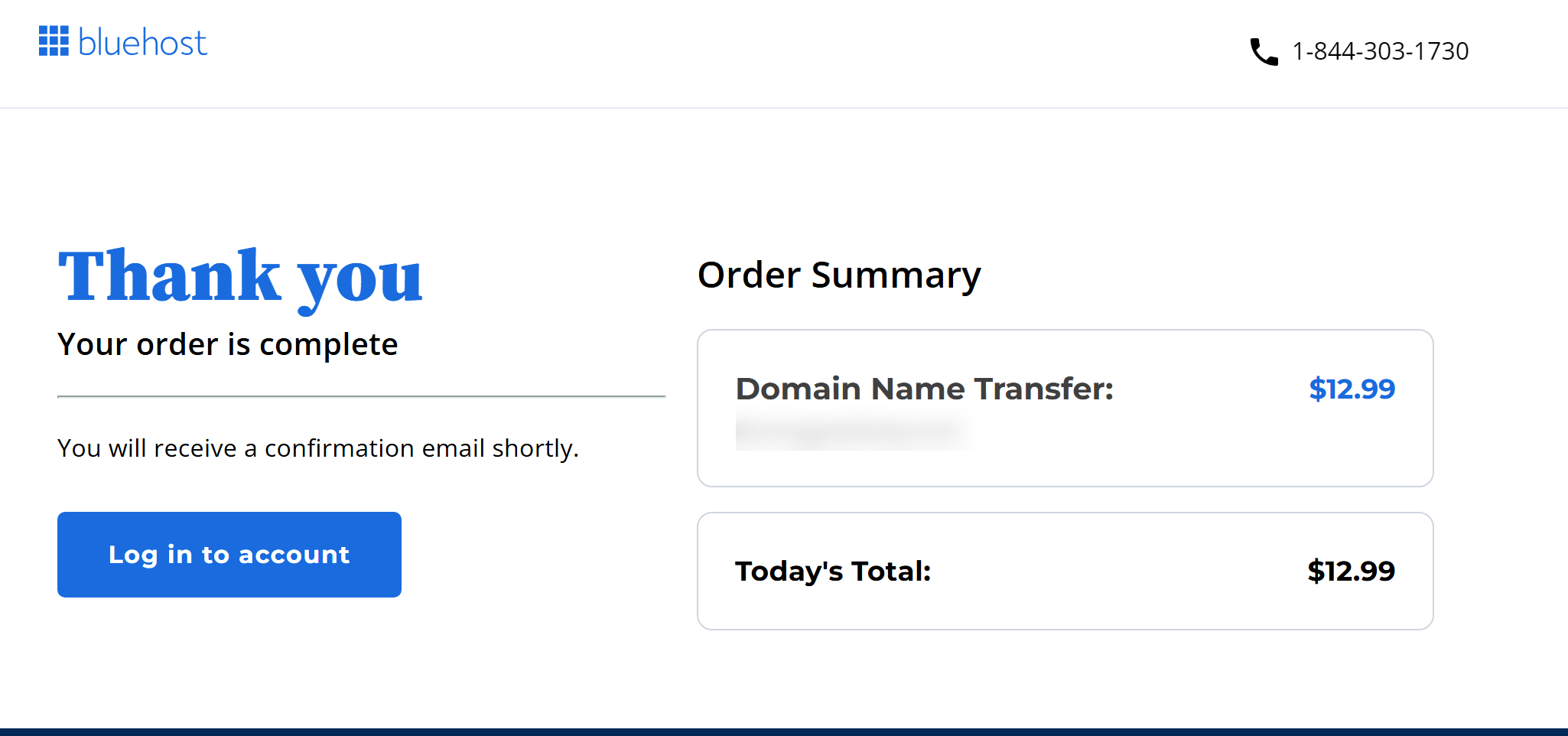 thank you order is complete order summary todays total