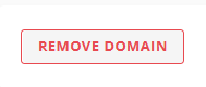 Red Remove Domain button