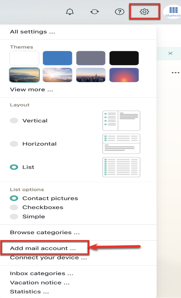 Add Mail Account