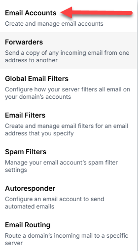 Email Tab
