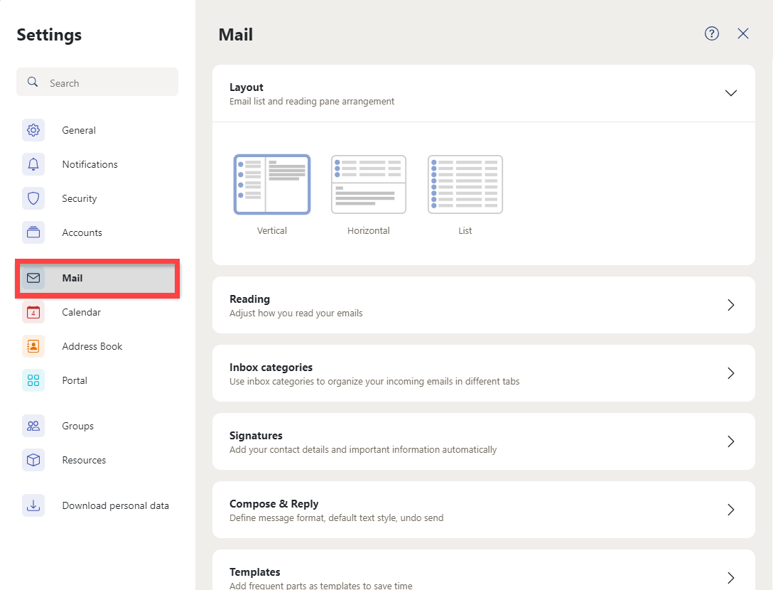 Cloud mail - Mail