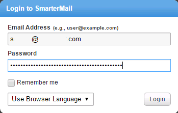 Bh SmarterMail Login Page