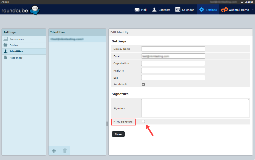 HTML Signature box