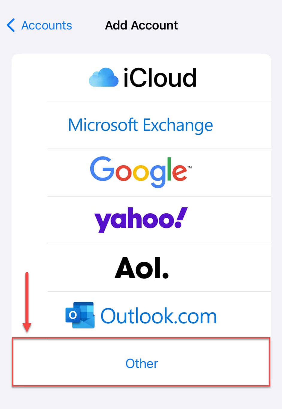 Select Other