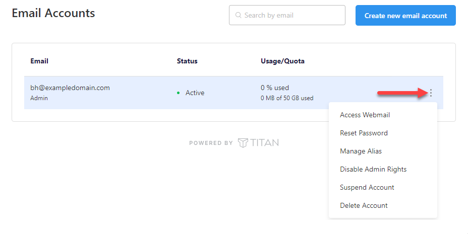 Bluehost Professional Email Management Options - Email Accounts