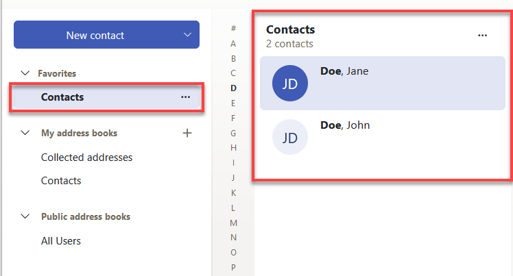Cloud Mail Address Book List