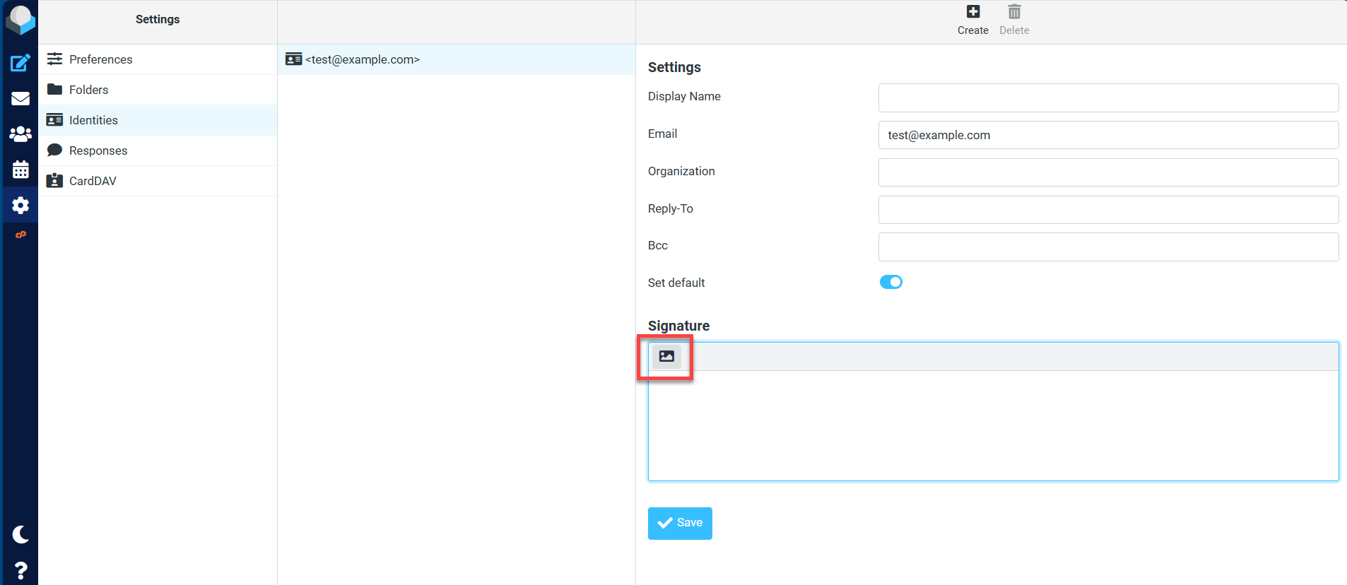 HTML Signature box