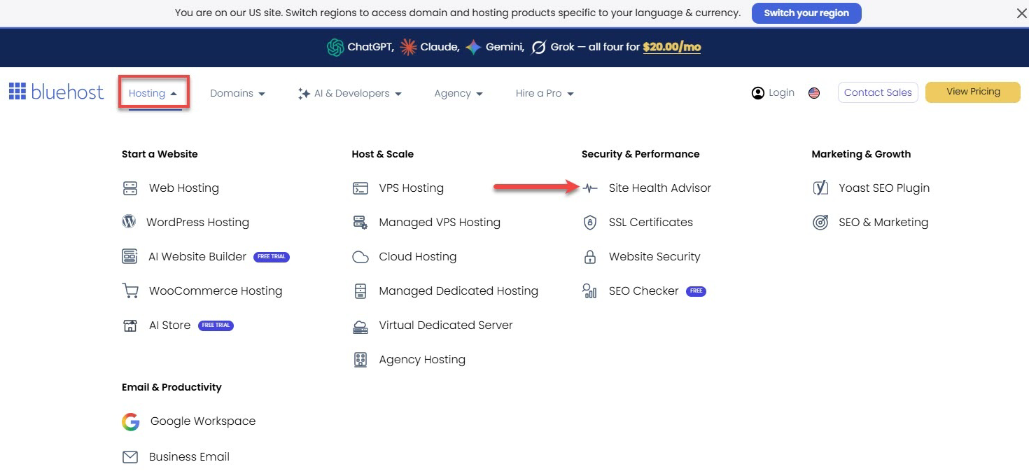 Site Health Advisor FOS