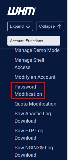 BlueHost Reseller Account Functions