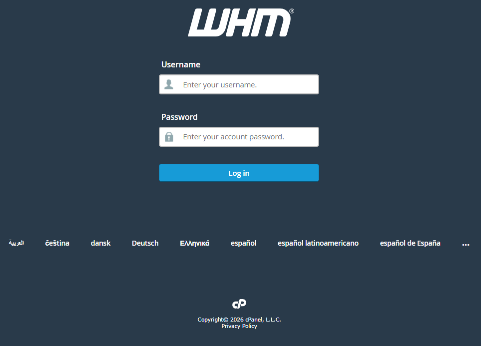 BH AM cPanel root