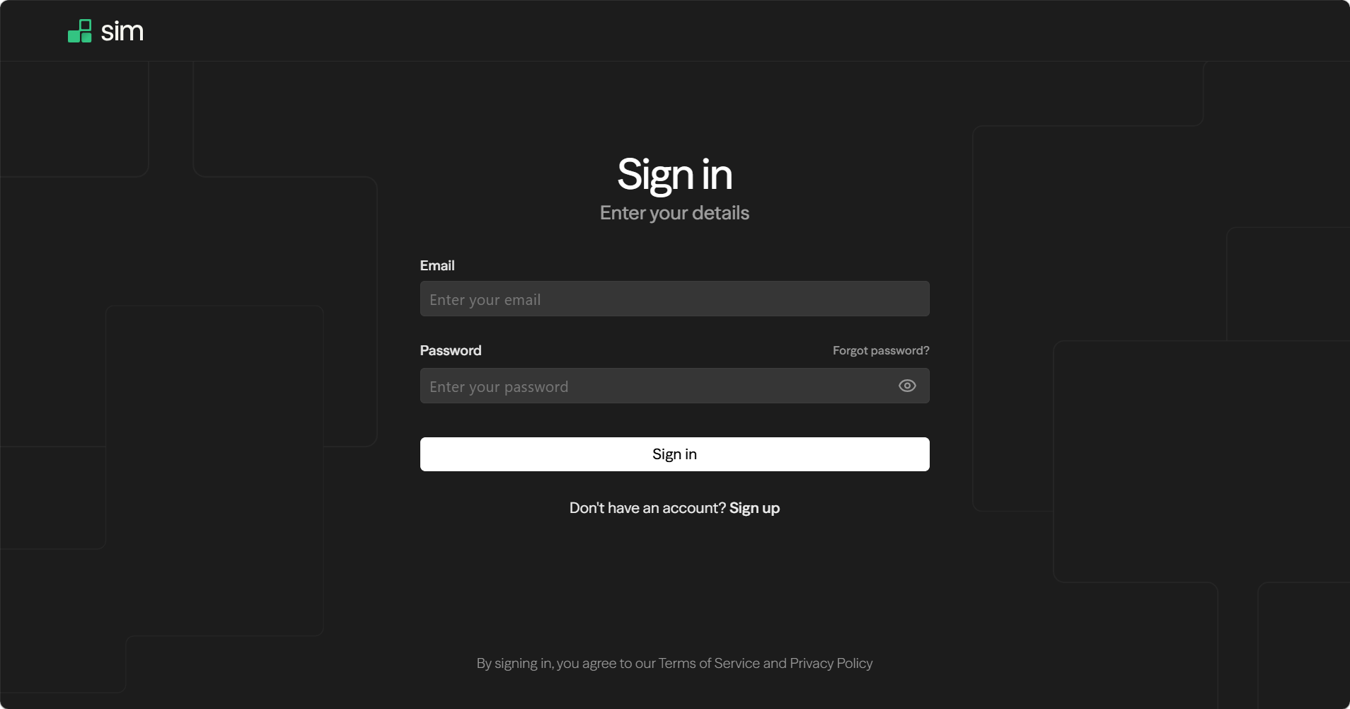 BH AM - Manage Server - Sim- log in