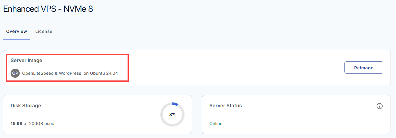 BH AM - OpenLiteSpeed & WordPress Installed