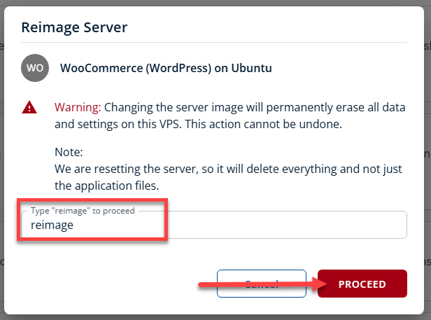 BH AM - Proceed with Reimaging - WooCommerce (WordPress)