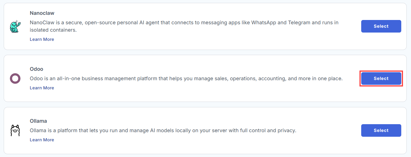 BH AM - Manage Server - Overview - Install Application