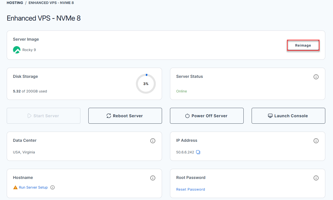 BH AM - Manage Server - Overview - Install Application