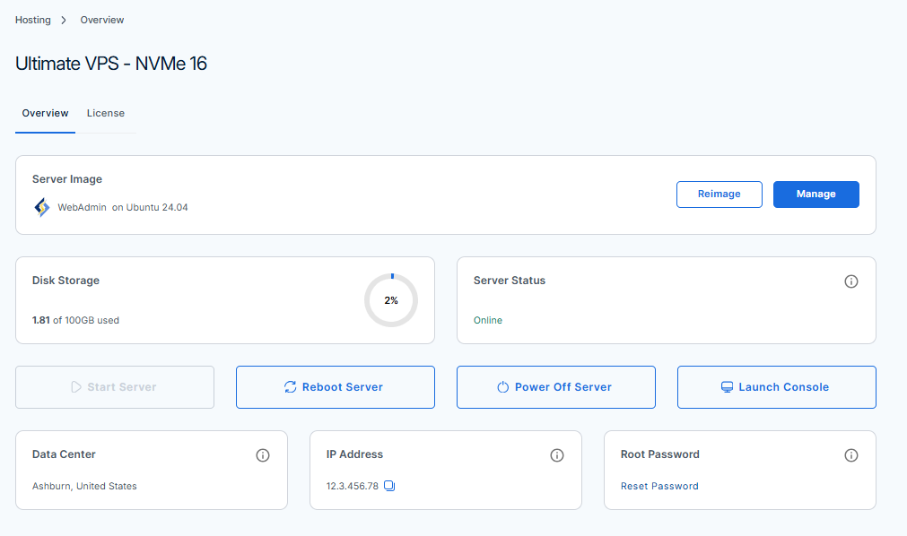 BH AM - WebAdmin Installed