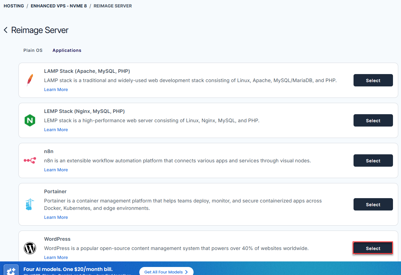 BH AM - Install - WordPress