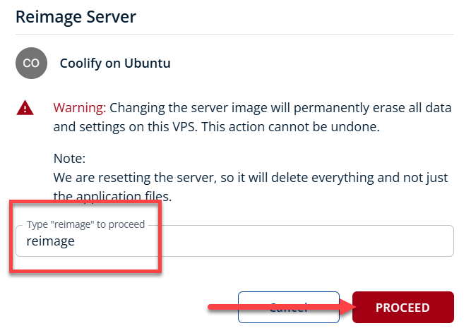 BH AM - Install - Coolify - proceed