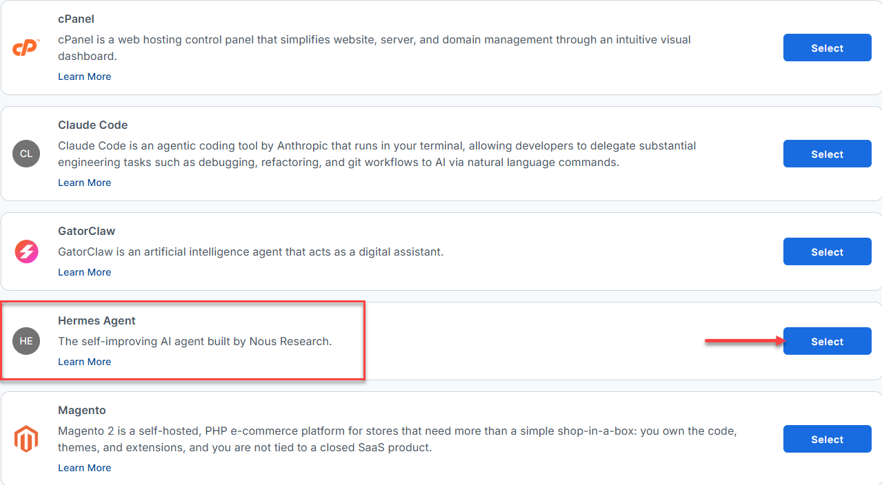 BH AM - Manage Server - Overview - Install Application