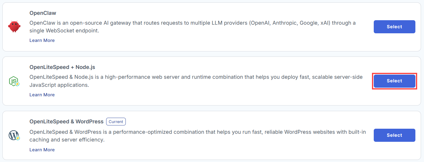 BH AM - Manage Server - Overview - Install Application