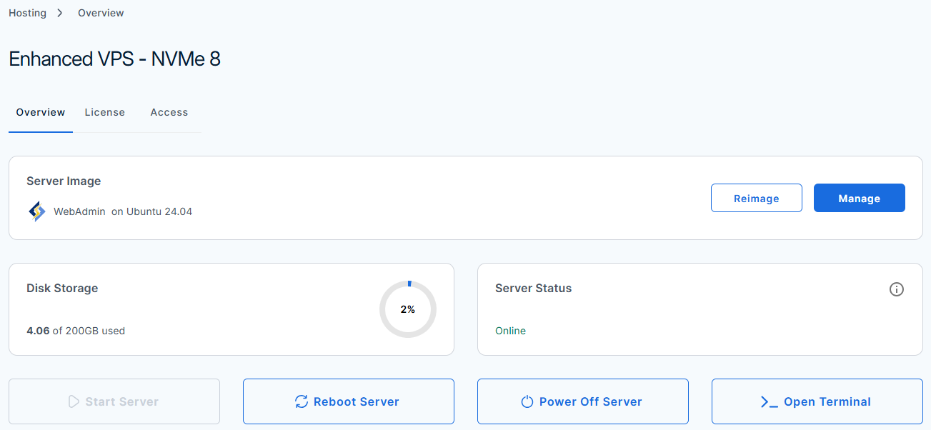 BH AM - WebAdmin Installed