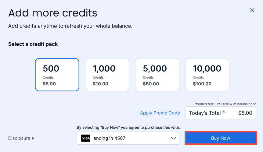 Bluehost Portal - Hosting Tab- AI Tooling- AI Credits- Check Out