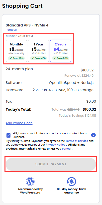 Billing Information Form