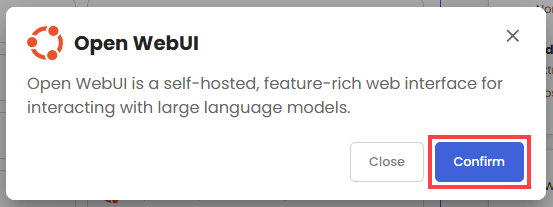 Self-Managed VPS - Application tab - Odoo pop-up