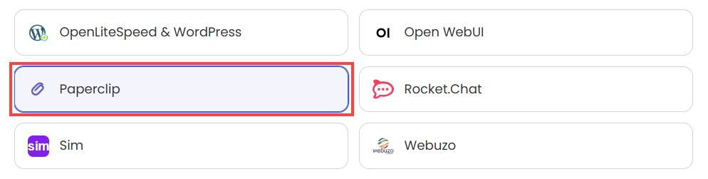 Choose Paperclip