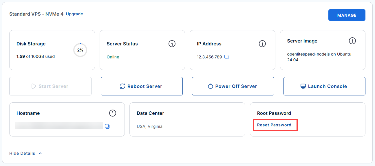 Self Managed VPS