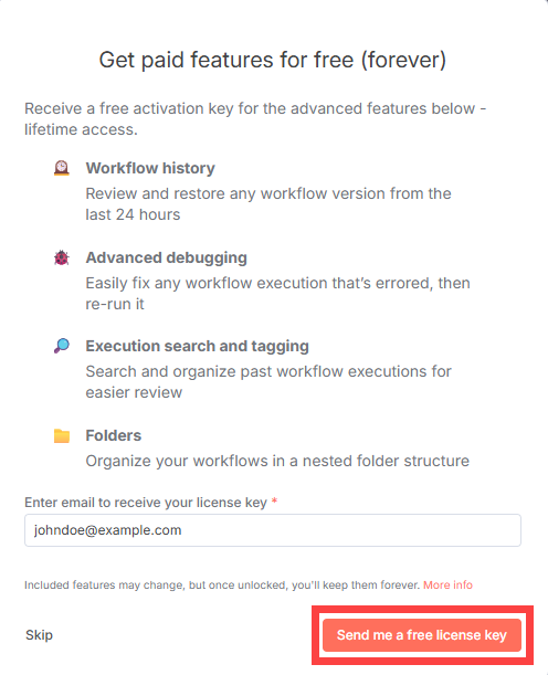 BH - n8n - Free Feature Access